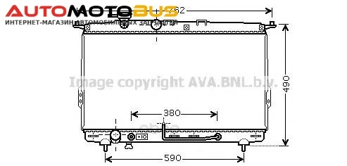 Фото Радиатор охлаждения двигателя Ava HYA2107