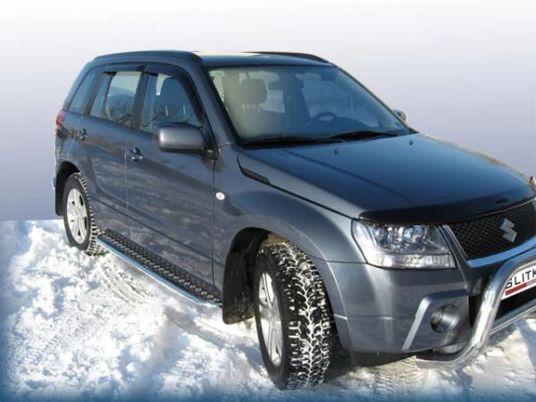 Фото Slitkoff Защита порогов d42 с листом Suzuki Grand Vitara 2005