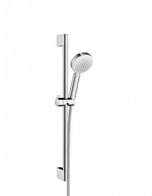 Фото Hansgrohe Crometta 100 Vario 26657400 Душевой гарнитур (хром/белый) | интернет-магазин сантехники Santehmag.ru