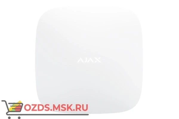 Фото Ajax Hub Plus (white) — 4 канала связи (2SIM 3G + Ethernet + WiFi): Интеллектуальная централь