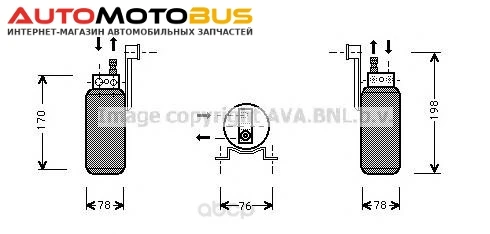 Фото Радиатор кондиционера автомобильный Ava FDD296