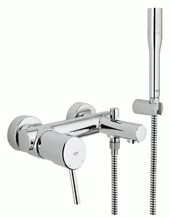 Фото Grohe Concetto New 32212001 Смеситель для ванны с душевым гарнитуром