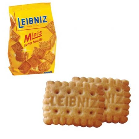 Фото Печенье BAHLSEN Leibniz (БАЛЬЗЕН Лейбниц) "Minis butter", сливочное, 100 г, Германия