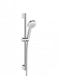 фото Hansgrohe Crometta 100 Vario EcoSmart 26662400 Душевой гарнитур (хром/белый)