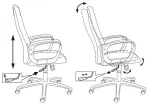 Фото №5 Кресло руководителя БЮРОКРАТ CH-808AXSN/TW-12 серый TW-12