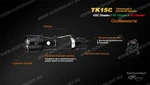 Фото №14 Мультцветной тактический фонарь Fenix TK15C Cree XP-G2 R5