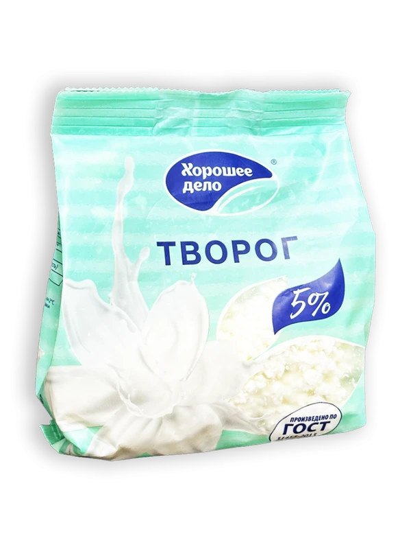 Фото Творог Хорошее дело 5% 300г пакет