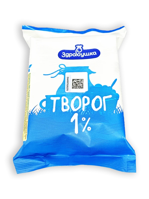 Фото Творог Здравушка 1% 200г пленка