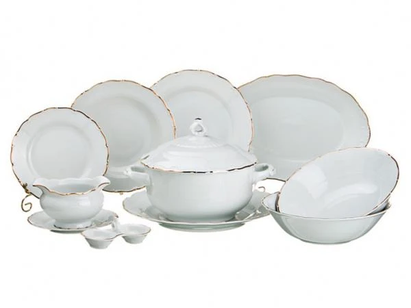 Фото Столовый сервиз на 6 персон 26 пр."офелия 662" Bohemia Porcelan (655-091)