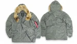 фото Куртка ''N-3B Parka'' Gun Metal (натуральный мех) #MJN31030GM