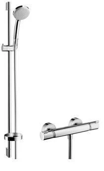 Фото Hansgrohe 27035000 Croma 100 Vario/Ecostat Comfort Combi Душевой гарнитур с термостатом