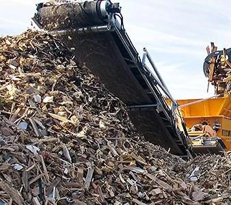 Фото Дерево отходы измельчение шредеры