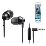 фото Наушники с микрофоном (гарнитура) PHILIPS SHE3855SG/00, проводная, 1,2 м, вкладыши, стерео, черные