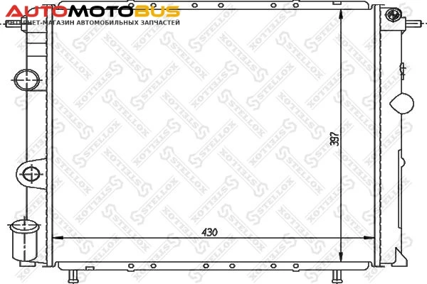 Фото Радиатор охлаждения двигателя STELLOX 10-26200-SX