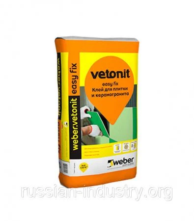 Фото Клей для плитки weber.vetonit easy fix 25 кг