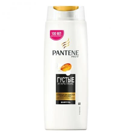 Фото Шампунь 600 мл, PANTENE (Пантин) "Густые и крепкие", для тонких и ослабленных волос