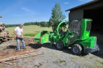 фото Гидравлический измельчитель веток навесной на погрузчик Greenmech ECO 150 TMP HYD