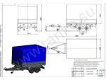 Фото №2 Бортовой тентованный прицеп
