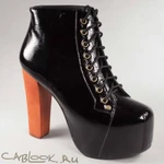 фото Jeffrey Campbell JEFFREY CAMPBELL ботильоны женские LITA black pat