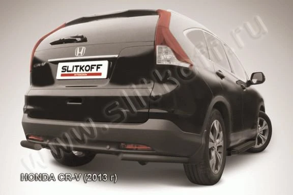 Фото Slitkoff Уголки d57 черные HONDA CR-V (2012) ( 2L)