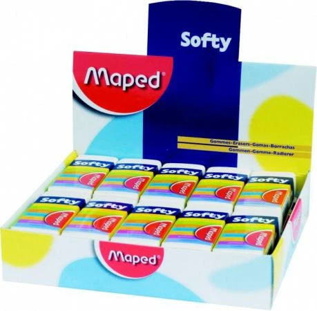 Фото Ластик SOFTY мягкий, в футляре, MAPED