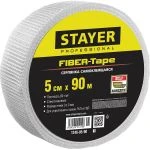 фото Серпянка самоклеящаяся FIBER-Tape, 5 см х 90м, STAYER Professional 1246-05-90