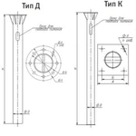 фото Закладные детали фундамента ЗФ-/16/20/24/30/4/8/12/К/Д/140/180/230/270/300/310/396/400/440/-/1,0/1,2/1,5/2,0/2,5/3,0/-б (Тип: ЗФ-20/4/К180-1,2-б)