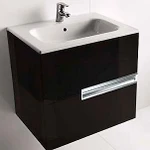 фото Тумба с раковиной Roca Victoria Nord black edition 60 черная