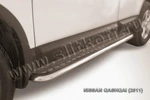 фото Slitkoff Защита порогов d57 с листом Nissan Qashqai 2011