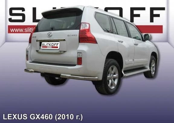 Фото Slitkoff Уголки d76 черные LEXUS GX-460 (2010)