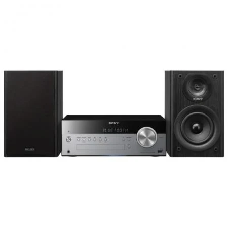 Фото Музыкальный центр SONY CMT-SBT100, CD, MP3, AAC, WMA, USB, AM/FM-тюнер, выходная мощность 50 Вт, черный