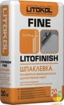 фото LITOFINISH FINE - NEW!!! 20кг.Шпаклёвка финишная полимерная белая