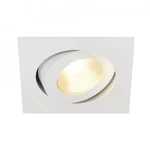 фото CONTONE® TURNO SQUARE светильник встраиваемый с COB LED 13Вт (16Вт), 3000К-2000К, 890lm, с БП, белый | 161281 SLV