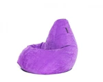 фото Кресло мешок Purple Velvet XL фиолетовый Мягкое кресло (внешний чехол+внутренний чехол с гранулами)