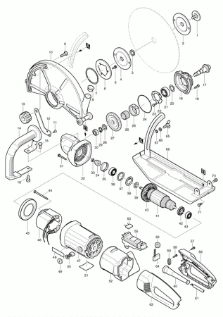 Фото Makita Резиновое кольцо 36 для 4112HS штроборез-бороздодел Makita 4114S рис.(35)