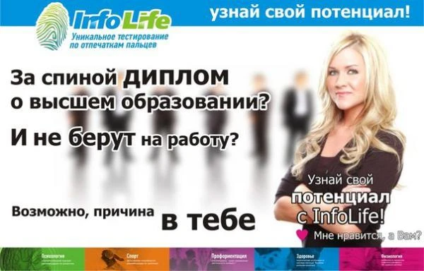 Фото InfoLife – это тестирование по отпечаткам пальцев