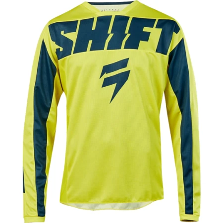 Фото Мотоджерси подростковая Shift White York Youth Jersey Yellow/Navy M (21710-079-M)