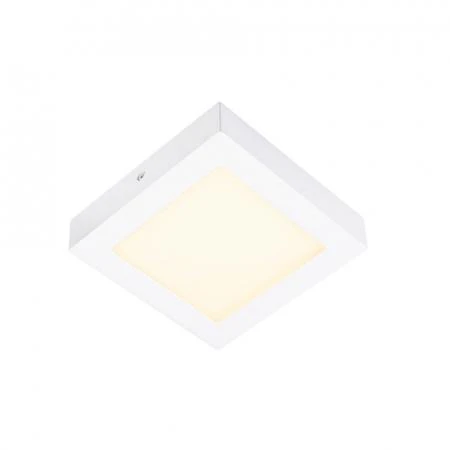 Фото SENSER SQUARE 10W светильник накладной 230V c SMD LED 10Вт (14Вт), 3000K, 500lm, c БП, белый | 162973 SLV