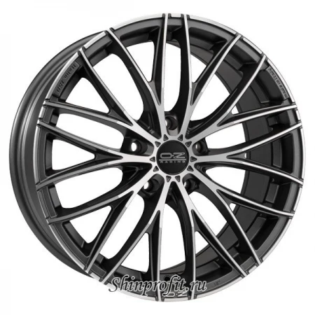 Фото OZ Racing Italia 150 8x17/5x112 D75 ET48 Matt Dark Graphite Diamond Cut