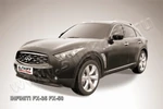 фото Slitkoff Кенгурятник d76 низкий мини черный INFINITI FX-35/FX-50 (2008)