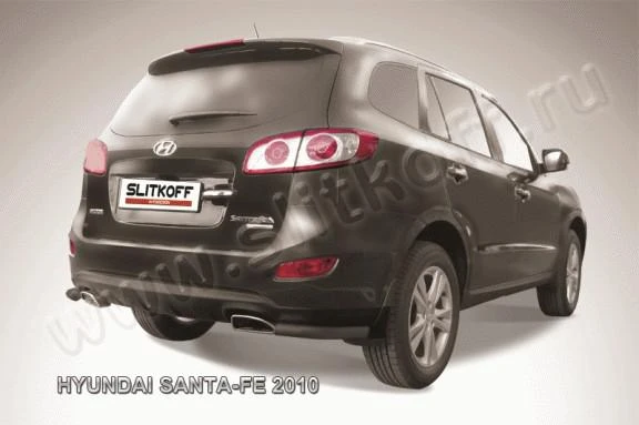 Фото Slitkoff Уголки d57 черные HYUNDAI SANTA-FE (2010)