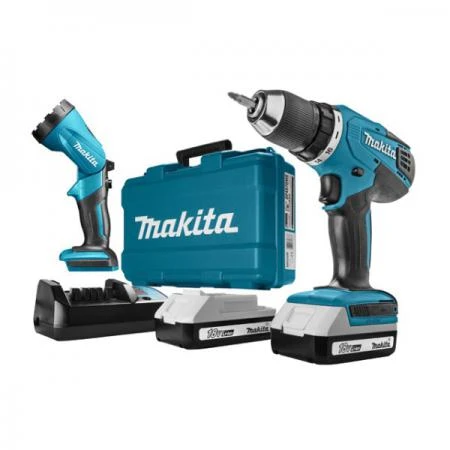 Фото Аккум. дрель-шуруповерт MAKITA DF 457 DWLE в чем. + фонарь (18.0 В