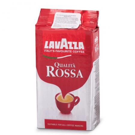 Фото Кофе молотый LAVAZZA (Лавацца) "Qualita Rossa", натуральный, 250 г, вакуумная упаковка