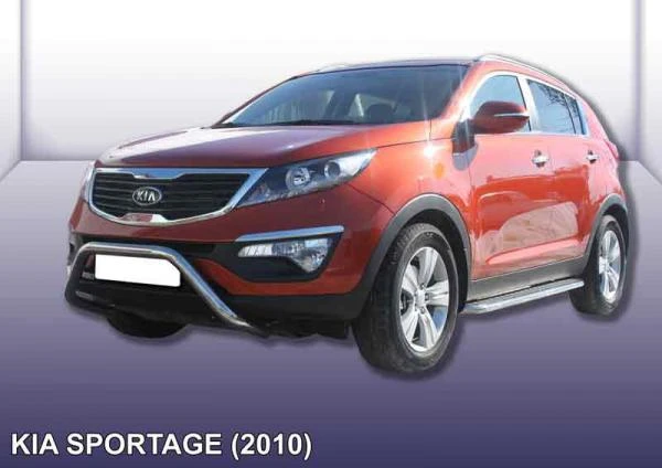 Фото Slitkoff Кенгурятник d57 низкий мини Kia Sportage 2010