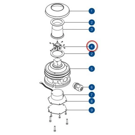 Фото DHR Светодиодная печатная плата DHR 73.99.00.84 синий для сигнальных огней DHR73LED