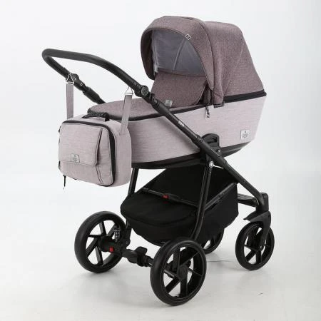 Фото Коляска 2 в 1 BeBe-mobile Gusto серо-розовый/серо-сиреневый