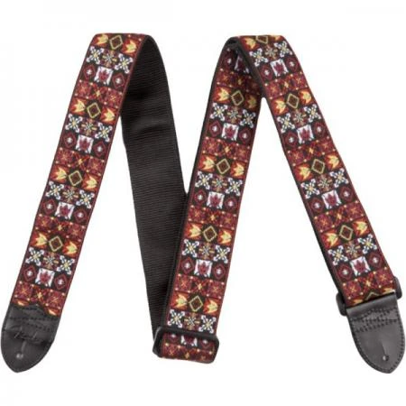 Фото Ремень для гитары Fender Festival Hootenanny Strap Red