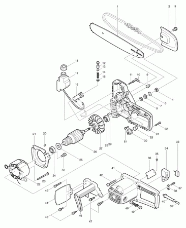 Фото Звездочка 6 к 5012В электрическая цепная пила Makita G4800LX рис.( 7)