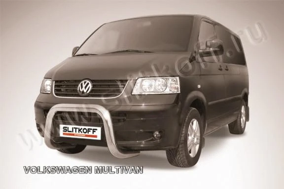 Фото Slitkoff Кенгурятник d76 низкий мини черный VOLKSWAGEN MULTIVAN