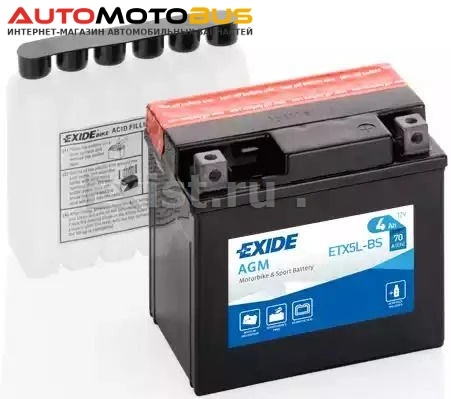 Фото Exide ETX5L-BS